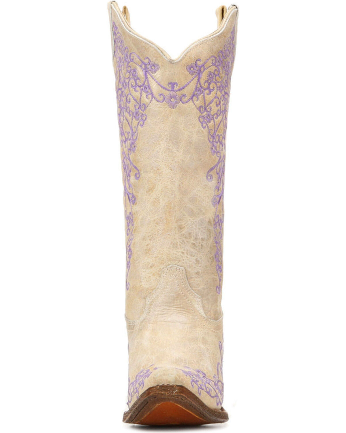 Purple Dress with Cowboy Boots
